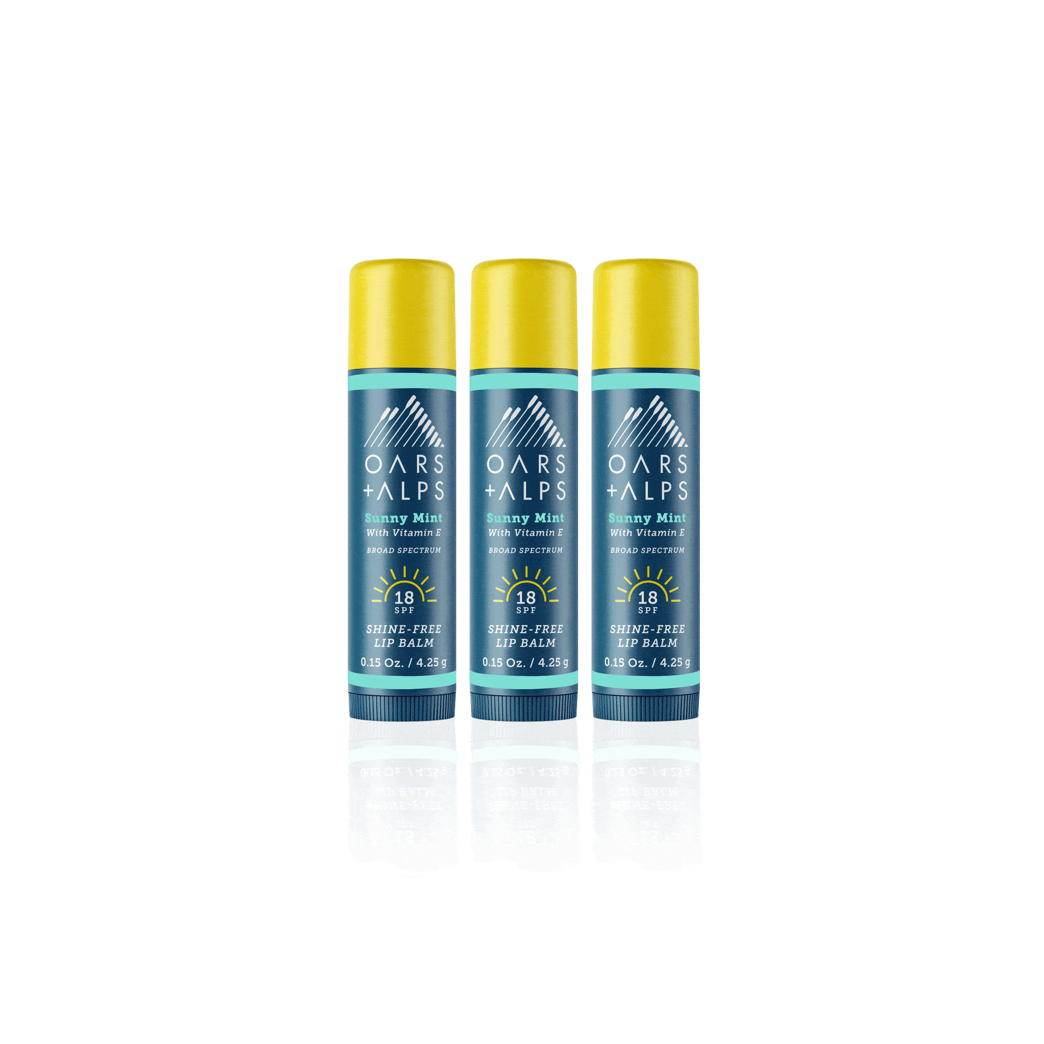 Three pack of SPF Lip Balm Sunny Mint Scent